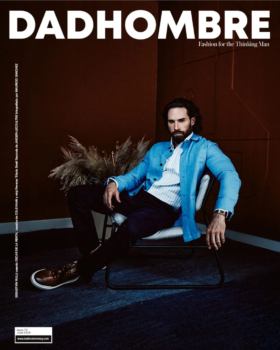 Portada de Bad Hombre con Sebastian Rulli